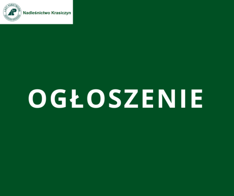 Ogłoszenie - zakup lasów i gruntów